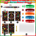 MUOUAKATE 90 Pcs Hispanic Month Party Favors Silicone Bracelets Pens by Deal US