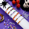 Suncalla 7108 Pcs Halloween Polymer Clay Beads Kit 6mm Orange Black 20 Strings by Deal US