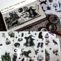 VISUMCIP Witch Stickers 10 Sheets Pre-Cut Journaling Washi Scrapbooking Magic by Deal US