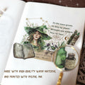 VISUMCIP Witch Stickers 10 Sheets Pre-Cut Journaling Washi Scrapbooking Magic by Deal US