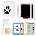 DBIGQ Dog Paw Print Kit Mess-Free Inkless Stamp Pad 2 Medium Black by Deal US