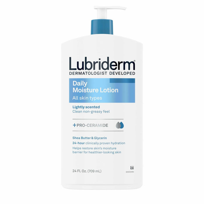 Lubriderm Daily Moisture Lotion Pro-Ceramide Shea Butter Glycerin 24 FL OZ by Deal US