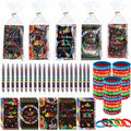 MUOUAKATE 90 Pcs Hispanic Month Party Favors Silicone Bracelets Pens by Deal US