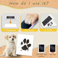 DBIGQ Dog Paw Print Kit Mess-Free Inkless Stamp Pad 2 Medium Black by Deal US