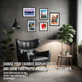 Latile Floating Picture Frames 3 Pc Glass Large Square Black UV Protection by Deal US