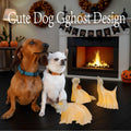 Roowest Light Up Halloween Ghost Dog Figurines Set of 3 White by Deal US