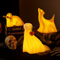 Roowest Light Up Halloween Ghost Dog Figurines Set of 3 White by Deal US