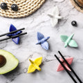 12 Pack Ceramic Chopstick Rest Porcelain Crane Tableware Holders by Deal US
