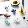 12 Pack Ceramic Chopstick Rest Porcelain Crane Tableware Holders by Deal US