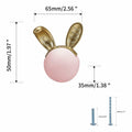 Evionlin 2pcs Pink Rabbit Ceramic Cabinet Knobs Drawer Pulls Kids Room by Deal US