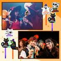 Realspring 24 Pcs Halloween Glow Sticks Purple Green Orange 0.4x7.8 Inch by Deal US