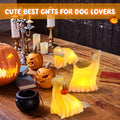 Roowest Light Up Halloween Ghost Dog Figurines Set of 3 White by Deal US