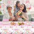 Janinus 162PCS Mothers Day Party Supplies Banner Tablecloth Heart Floral by Deal US