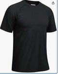 Haimont Mens UPF 50+ Fishing Shirt Quick Dry Short Sleeve Workout Tee 3XL Black by Deal US