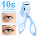 AIQIUSHA Heated Eyelash Curler Rechargeable 2 Modes Blue Size Blue by Deal US