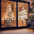Uorybwanai 138Pcs Christmas Window Stickers Snowflakes Xmas Decals White by Deal US