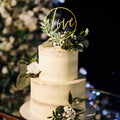 Party to Be Love Wedding Cake Topper Gold Acrylic Love 01 Design 02 by Deal US