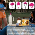 Zhoxod 6PCS Silicone Straw Covers Caps for 40oz Stanley Cups Cowboy Hat Color by Deal US