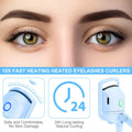 AIQIUSHA Heated Eyelash Curler Rechargeable 2 Modes Blue Size Blue by Deal US