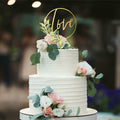 Party to Be Love Wedding Cake Topper Gold Acrylic Love 01 Design 02 by Deal US
