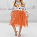 C&M WODRO Toddler Girl Thanksgiving Pumpkin Tulle Dress Pumpkin+Leaf 3-4T by Deal US