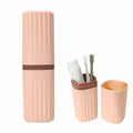 FALIZIFU Pink Travel Toothbrush Case Portable Holder Bathroom Camping by Deal US