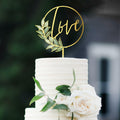 Party to Be Love Wedding Cake Topper Gold Acrylic Love 01 Design 02 by Deal US