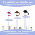 Zhoxod 6PCS Silicone Straw Covers Caps for 40oz Stanley Cups Cowboy Hat Color by Deal US
