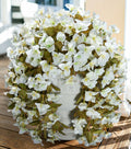 INSPRING Bougainvillea Artificial Flowers 2 pcs White UV Resistant Silk Vines by Deal US