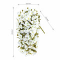 INSPRING Bougainvillea Artificial Flowers 2 pcs White UV Resistant Silk Vines by Deal US