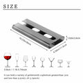 Vaisoeny 4Pack Wine Glass Holder Under Cabinet Stemware Rack Grey by Deal US