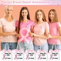 Weekgrat 25 Pack Breast Cancer Awareness Gift Bags Pink Ribbon 5.51x2.36x4.72in by Deal US