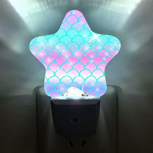 Caifujiqi Night Light Plug-in Dusk to Dawn Sensor White LED Energy Efficient by Deal US