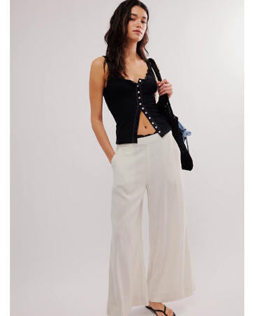 Women's MAOECO Ribbed Tank Top Sleeveless Henley Button Down Slim Fit by Deal US