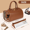voioe Travel Makeup Organizer Bag Foldable Toiletry Large Capacity Brown by Deal US