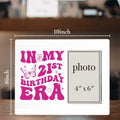 CIANMGD 21st Birthday Wood Picture Frame Polychrome 8x10 Inch by Deal US