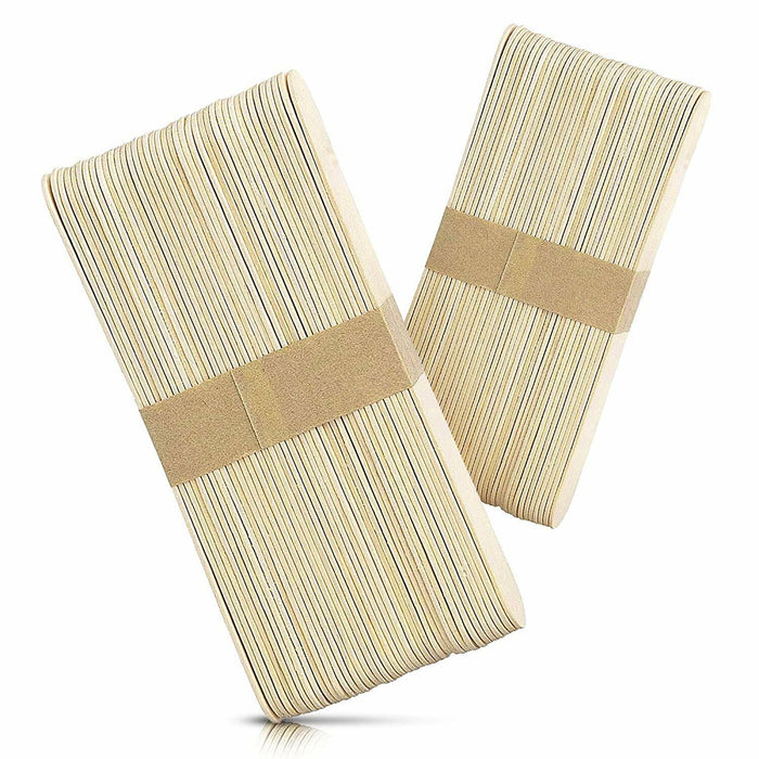 MIUPOO Large Wooden Wax Sticks 100 Pcs Body Hair Removal Waxing Spatula by Deal US