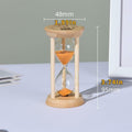 Mini Bamboo Sand Timer 3Min Orange 100% Bamboo Hourglass Sandglass Timer by Deal US