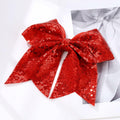 ZOLYCO Large 7" Glitter Cheer Bows Clips Hair Accessories Red 1Pcs by Deal US