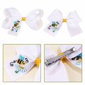 XEININVU Bee Hair Clips Toddler Girls Bowknot Hair Barrettes Yellow White 2PCS by Deal US