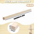 240PCS Wood Square Dowel Rods 1/8"x1/8"x12" Balsa Wood Sticks for Crafts by Deal US