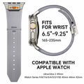 Jopinl Clear Silicone Watch Band for Apple Watch Ultra 49mm Black by Deal US