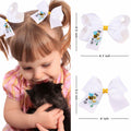 XEININVU Bee Hair Clips Toddler Girls Bowknot Hair Barrettes Yellow White 2PCS by Deal US