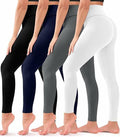 Laite Hebe 4 Pack High Waisted Yoga Leggings Soft Tummy Control Size L-XL by Deal US