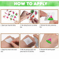 MeoIsDaBest Melon Pre-Cut Temporary Tattoos 96PCS Watermelon Green by Deal US