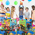 XIPEGPA Truck Party Favors Set - Keychains Slap Bracelets Stickers Straws by Deal US