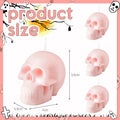 Nuanchu Halloween Skull Candles 6 Pack Large Pink Pastel Gothic Decor by Deal US
