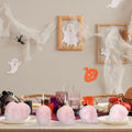 Nuanchu Halloween Skull Candles 6 Pack Large Pink Pastel Gothic Decor by Deal US