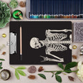 Britimes Wood Clipboard Nursing Clip Board Funny Skull Skeleton A4 Size by Deal US