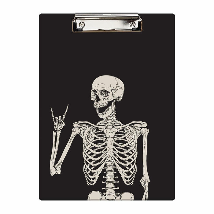 Britimes Wood Clipboard Nursing Clip Board Funny Skull Skeleton A4 Size by Deal US